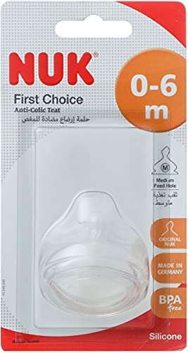 NUK FIRST CHIOCE ANTI-COLIC TEAT 0-6M CO-924