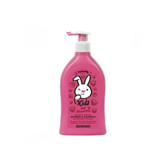 SANOSAN KIDS SHOWER&SHAMPOO RASPBERRY 400ML