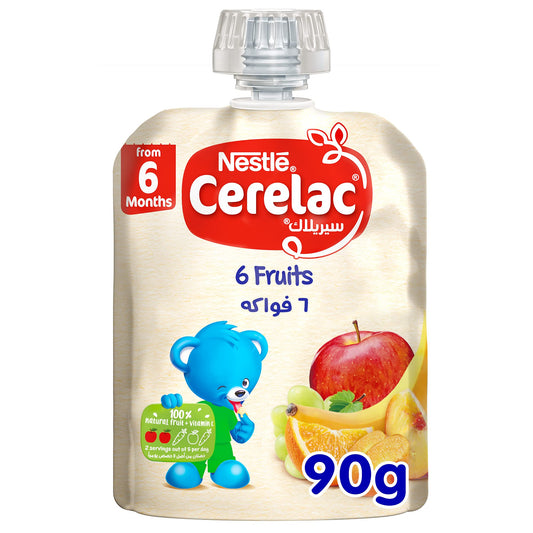 CERELAC 6FRUTS 90GM 6فواكه