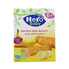 HERO BABY BISCUITS BANANA 180GM