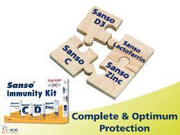 Sanso Immunity Kit (Zinc+Vit C+D3+Lactoferrin)