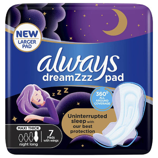 ALWAYS DREAMZ NIGHT MAXI EXTRA LONG 7 PACK خصم سعر