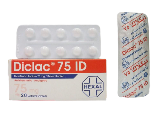 DICLONATRIUM SR 75MG 20 F.C. TAB