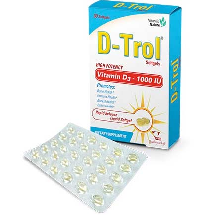 D TROL VITAMIN D3 1000IU 30CAP