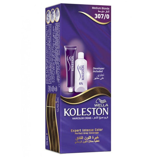 Koleston Semi Kit Color Creme 307/0 Medium Blonde