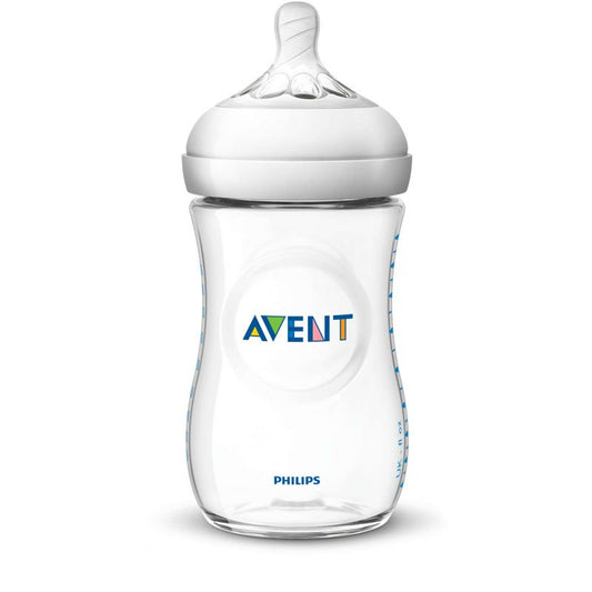 AVENT NATURAL 1M+ 260ML SCF033/27 (2ببرونة ابيض)