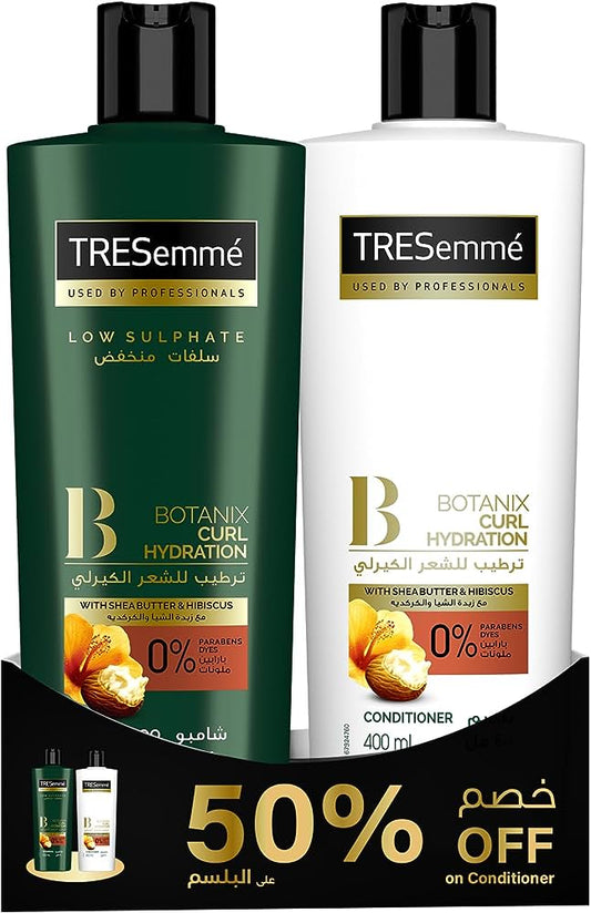 TRESEMME CURL HYDRATION SHAMPO + COND 400ML OFF 50