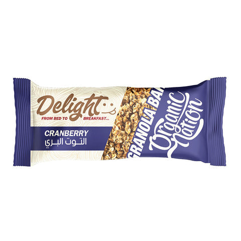 بار ديلايت أورجانيك نيشن بنكهة التوت البري