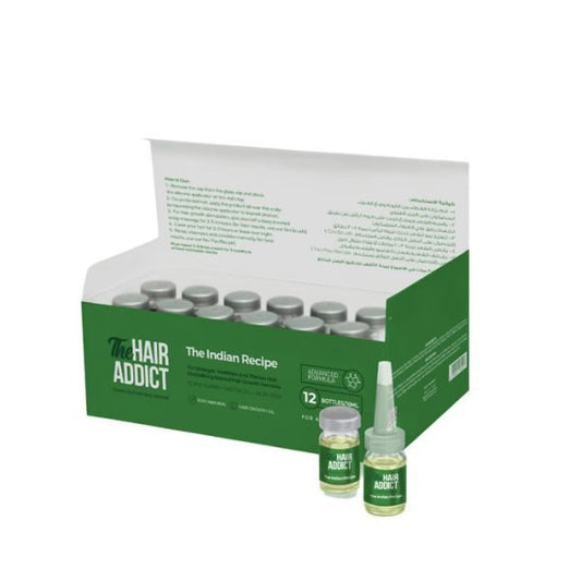 مدمن الشعر الوصفة الهندية ١٢ زجاجة