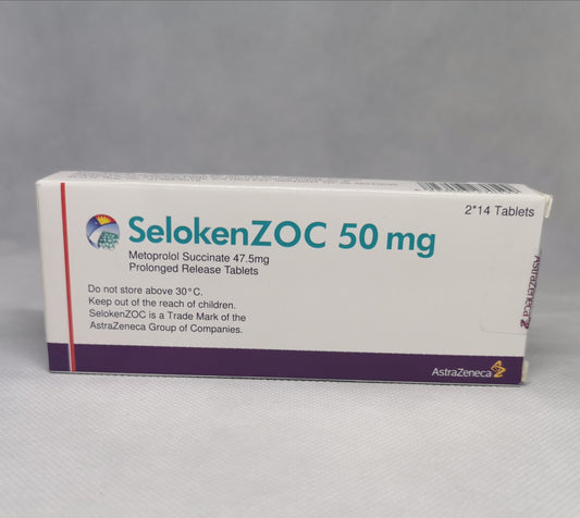 SELOKENZOC 50 MG 28 TAB