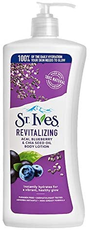 لوشن الجسم المنعش من سانت آيفز برائحة التوت الأزرق 621 مل