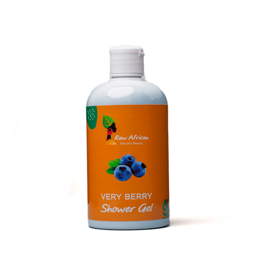 جل استحمام برائحة التوت الأفريقي الخام 500 مل