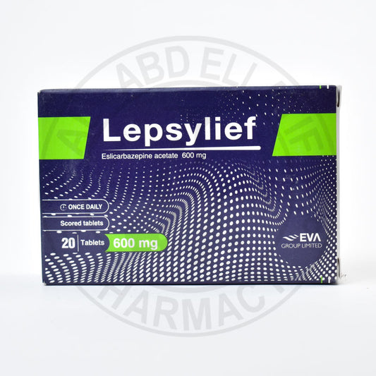 LEPSYLIEF 600 MG 20 SCORED TAB