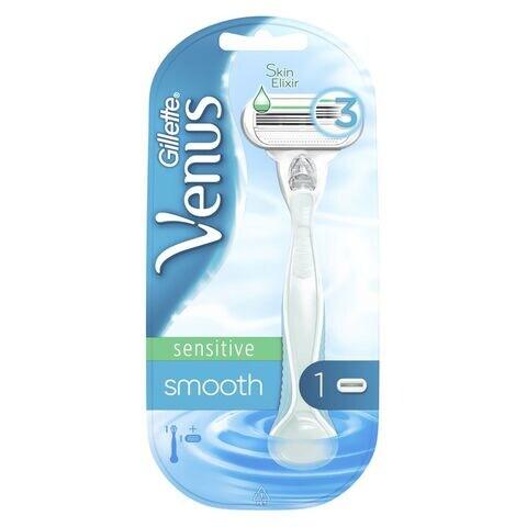 GTT VENUS SMOOTH SENSITIVE 3شفرة 2موس +يد ماكينة