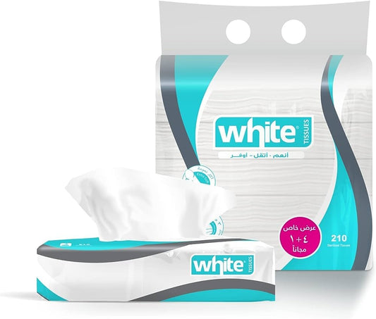 مناديل بيضاء 210 منديل