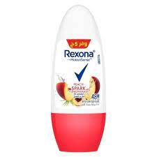 مزيل عرق ريكسونا رول أون (برائحة الخوخ والليمون) للرجال والنساء 50 مل