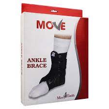 MOVE ANKLE GEL - ONE SIZE (BLACK) مثبت جيل للكاحل