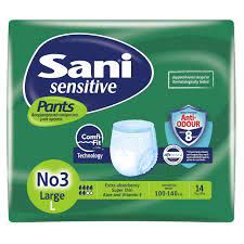 SANI SENSITIVE PANTS X LARGE 14PCS