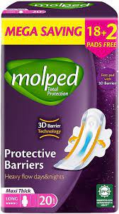 حواجز واقية طويلة من المولبد، 18+2 وسادة، 6451