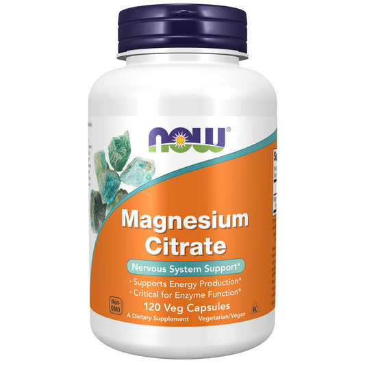NOW Magnesium Citrate Veg Capsules
