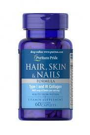 PURITANS PRIDE HAIR SKIN&NAILS 60 CAPLETS