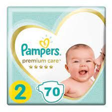 PAMPERS (PREMIUM CARE 2) 3-8KG 70 PCS سعودى