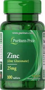 PURITANS PRIDE ZINC 25MG 100TAB