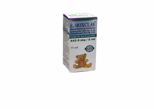 E-MOXCLAV 642.9MG/5ML SUSP. 75 ML