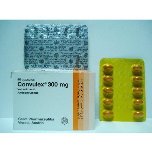 CONVULEX 300MG 40 CAP