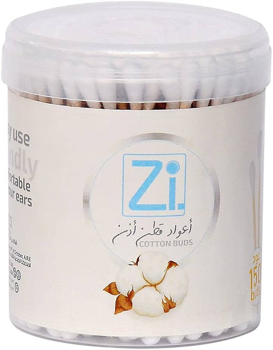ZI COTTON BUDS 150 BUDS اعواد قطن اذن خشب