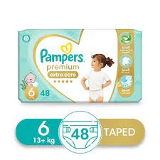 PAMPERS (PREMIUM CARE 6) 13KG 48 PCS سعودى