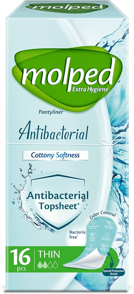 فوط صحية رقيقة مضادة للبكتيريا من مولبد، 16 فوطة (9646)
