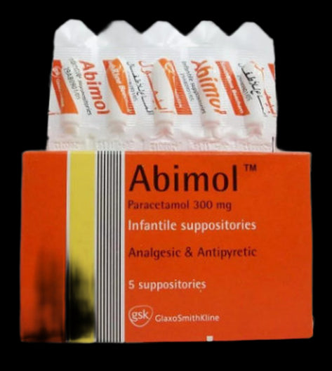 ABIMOL INF 300 MG 5 SUPP