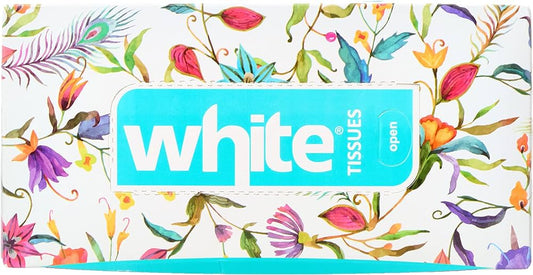 WHITE TISSUES 300 TISSUES سحب علب