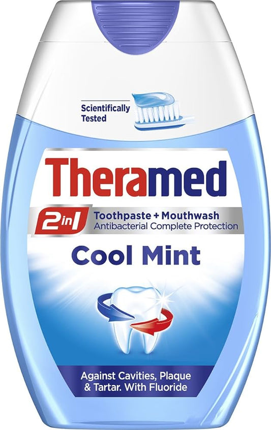 معجون أسنان ثيرا ميد 2 في 1 بنكهة النعناع المنعش 75 مل