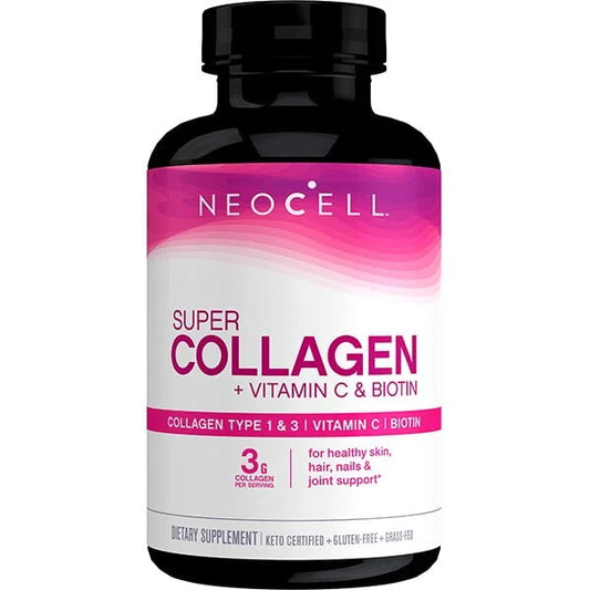 NEOCELL SUPER COLLAGEN VITC+BIOTIN 180TAB