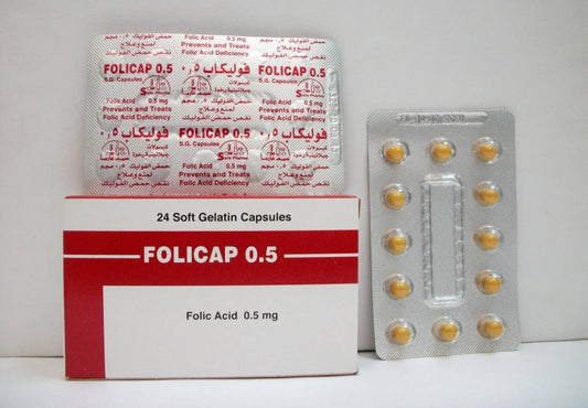 FOLICAP .5MG 24 CAP