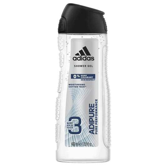 ADIDAS SHOWER GEL (3IN1 ADIPURE) 400ML