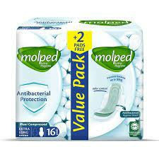MOLPED ANTI BACTERIAL EX LONG 16 PADS (2667)