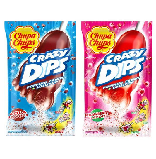 GUM CHUPA CHUPS CRAZY DIPS CANDY 16G