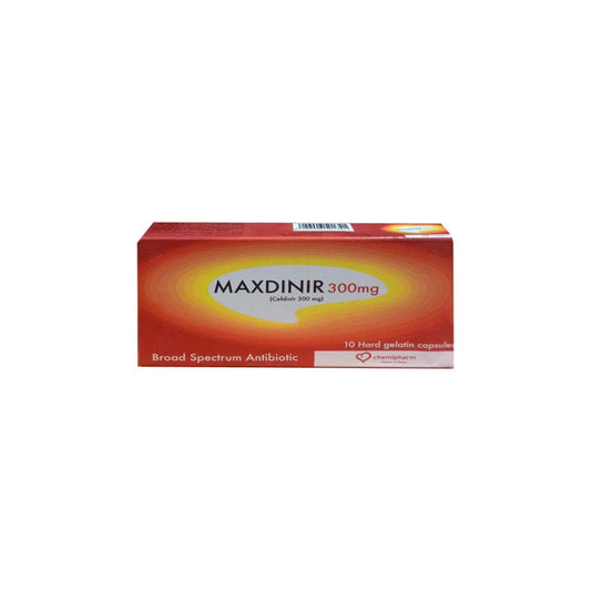 MAXDINIR 300 MG 10 CAP