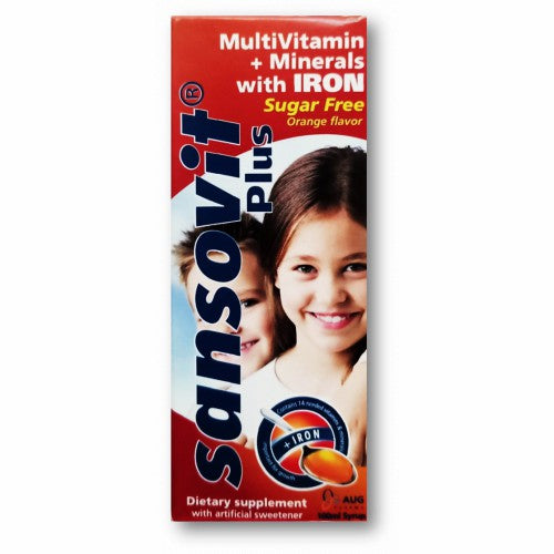 SANSOVIT PLUS ORANGE MULTI VIT WITH IRON 160 ML