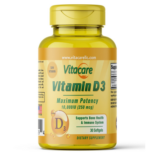 VITA CARE VITAMIN D3 10000IU 30SOFTGEL
