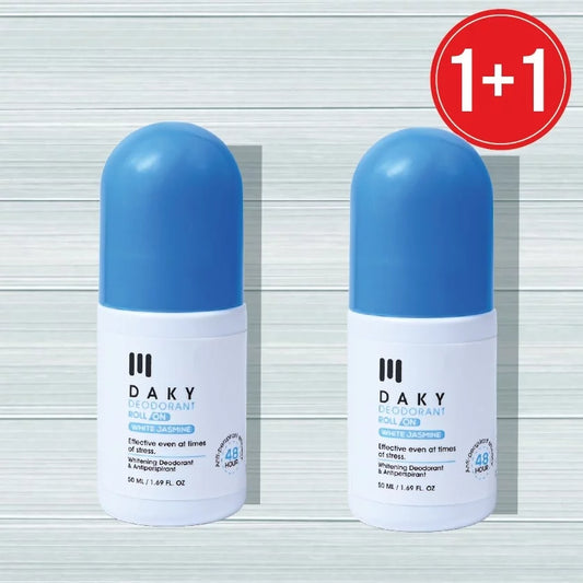 مزيل العرق داكي رول أون (ياسمين أبيض) 50 مل (1+1)