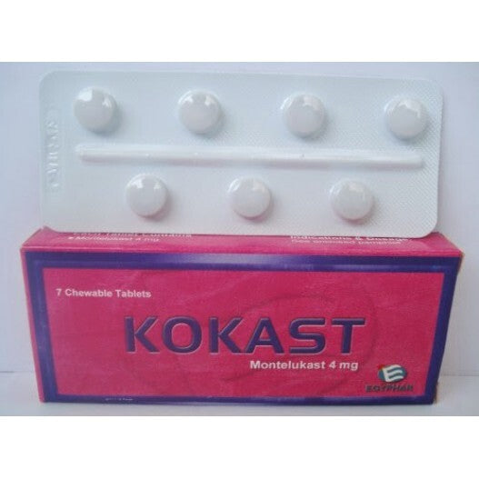 KOKAST 4MG 7 CHEWABLE TAB