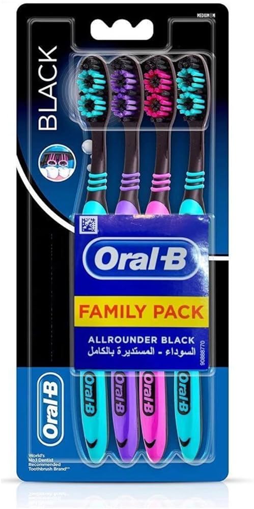 ORAL-B ALL ROUNDER BLACK FAMILY 4PC عرض 4 قطعة