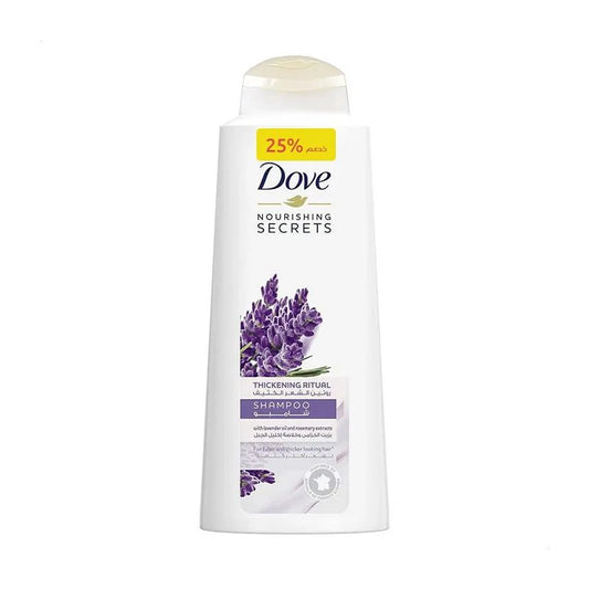 DOVE SHAMPOO THICK RITUAL LAVENDER 600ML خصم17.5ج