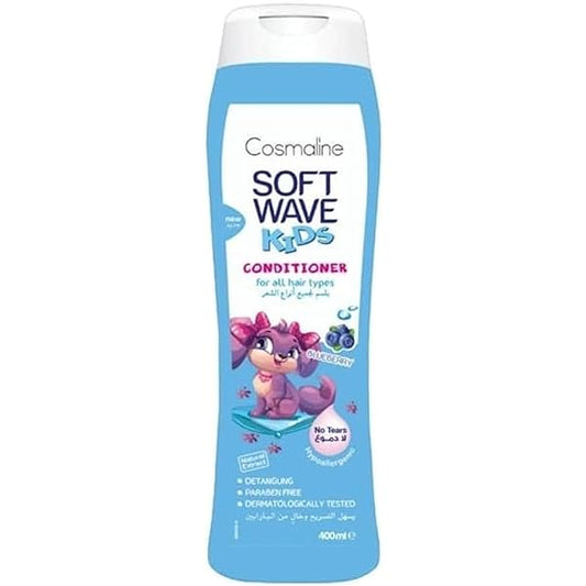 COSMALINE SOFT WAVE COND KIDS BLUEBERRY 400ML
