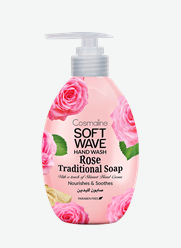 كوزمالين سوفت ويف شاور/سي آر صابون الورد 400 مل