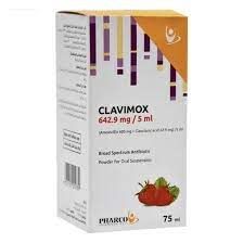 CLAVIMOX 642.9MG/5ML ORAL SUSP. 75ML